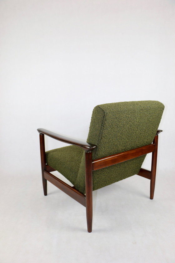 Image 1 of Gfm-142 Chair In Olive Bouclé Attributed To Edmund Homa, 1970S - Set Of 2 Armchairs