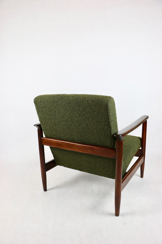 Image 1 of Gfm-142 Chair In Olive Bouclé Attributed To Edmund Homa, 1970S - Set Of 2 Armchairs