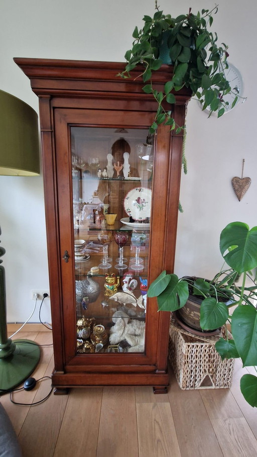 Display case cherry wood