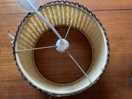 Image 1 of Lampada a sospensione vintage in corda di sisal, anni '70