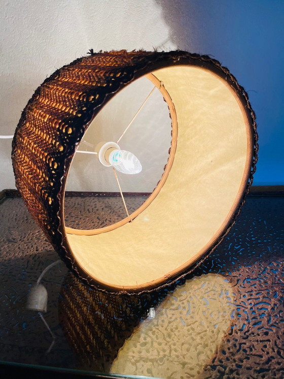 Image 1 of Lampada a sospensione vintage in corda di sisal, anni '70