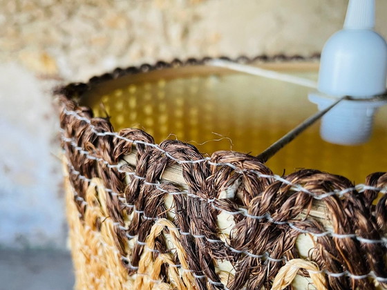 Image 1 of Lampada a sospensione vintage in corda di sisal, anni '70