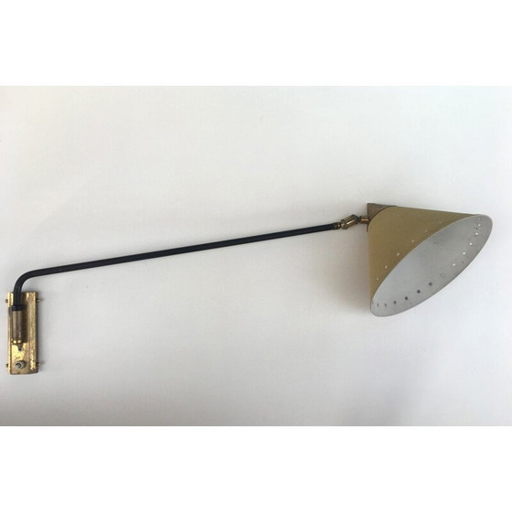 Image 1 of Vintage "Diablo" wall lamp by Rene Mathieu for Lunel - 1950s