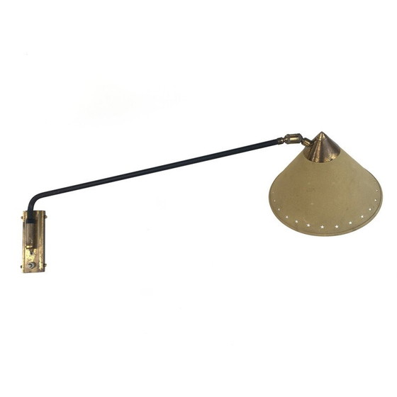 Image 1 of Vintage "Diablo" wall lamp by Rene Mathieu for Lunel - 1950s