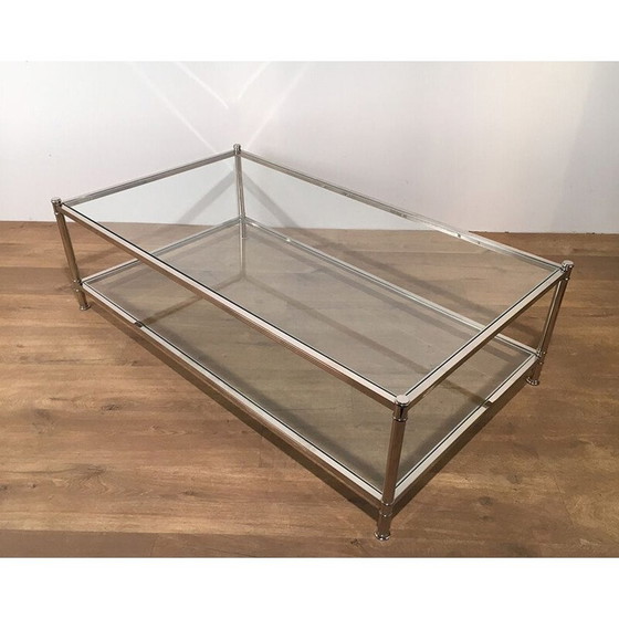 Image 1 of Tavolino da caffè vintage in cromo e plexiglass, 1970