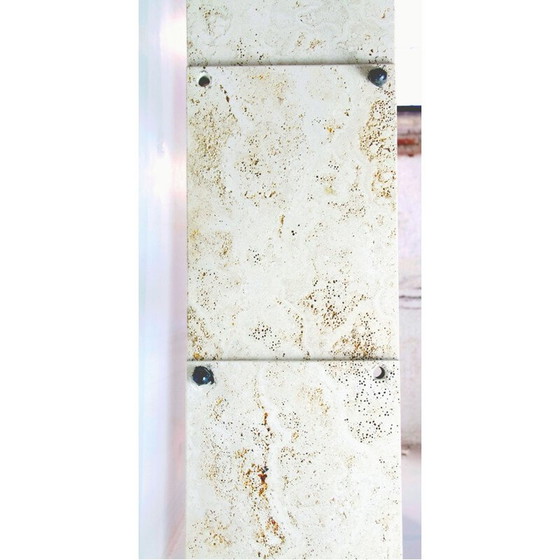 Image 1 of Vintage travertine sculptural wall unit, Italy 1970