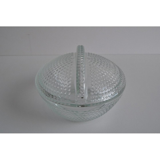Image 1 of Vintage glass candy bowl by Adolf Matura for Libochovice glass factory, 1970s