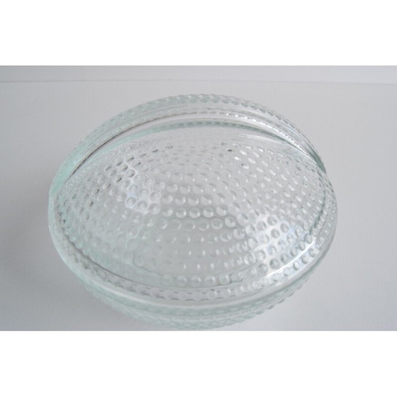 Image 1 of Vintage glass candy bowl by Adolf Matura for Libochovice glass factory, 1970s