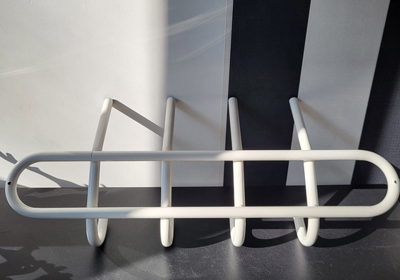 Image 1 of Appendiabiti da parete in metallo vintage degli anni '80 in stile Memphis postmoderno