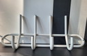 Vintage Metal Wall Coat Rack from 1980s Memphis Style Postmodern