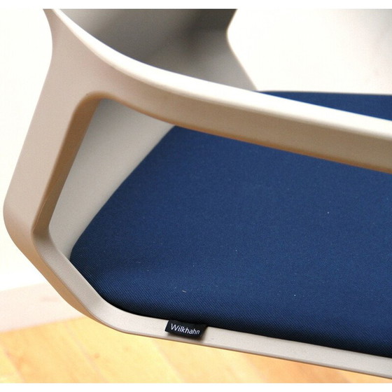 Image 1 of Pair of vintage Metrick office armchairs in metal and plastic for Wilkhann