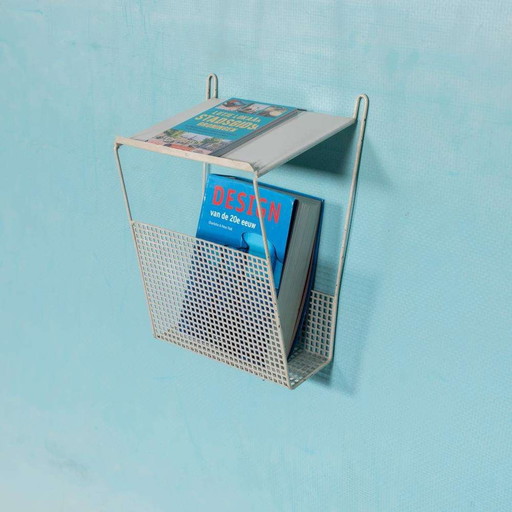 Vintage Pilastro wall rack & storage compartment, minimalist wall rack