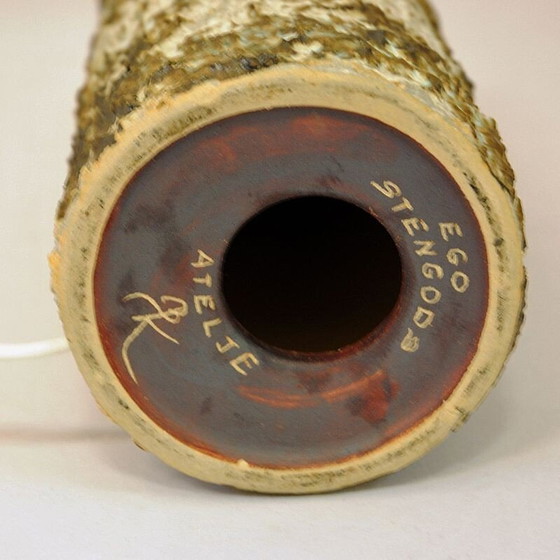 Image 1 of Vintage ceramic table lamp by Bruno Karlsson for Ego, Sweden 1970