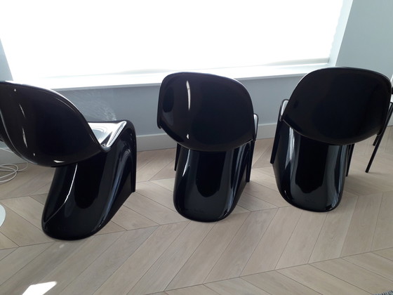 Image 1 of 6x Vitra Verner Panton classic dining chairs ; set 6 pieces