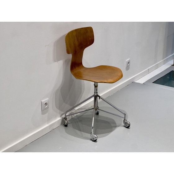 Image 1 of Vintage swivel chairs model 3113 by Arne Jacobsen for Fritz Hansen, 1960