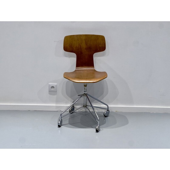 Image 1 of Vintage swivel chairs model 3113 by Arne Jacobsen for Fritz Hansen, 1960