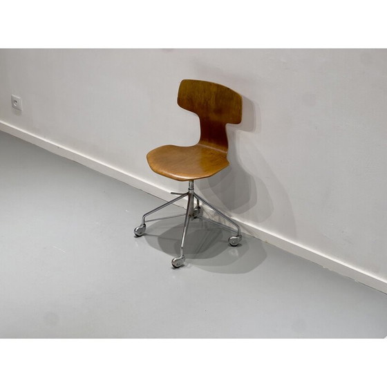 Image 1 of Vintage swivel chairs model 3113 by Arne Jacobsen for Fritz Hansen, 1960