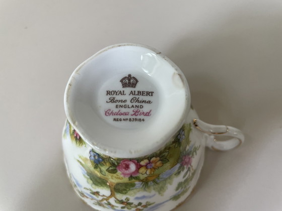 Image 1 of Royal Albert - Cup And Saucer "Chelsea Bird"