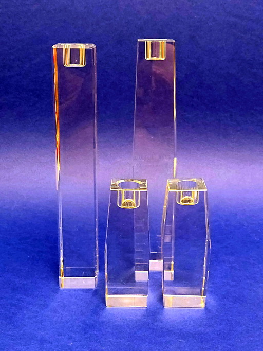 candlesticks set crystal