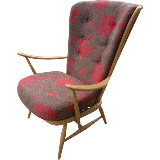 Image 1 of Vintage armchair with high back for Ercol, 1970
