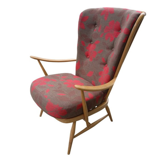 Image 1 of Vintage armchair with high back for Ercol, 1970
