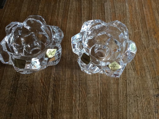 2x Vannes le Chatel France candle holders