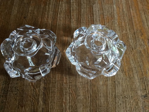 2x Vannes le Chatel France candle holders