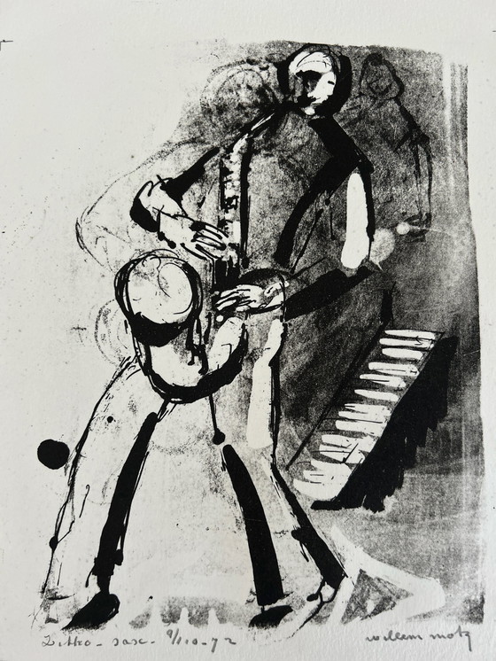 Image 1 of Lithography Willem Motz - Sax