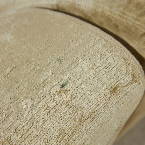 Image 1 of Vintage 3-seater corner velvet sofa by Roberto Lazzeroni for Ipe Cavalli, Italy 1996