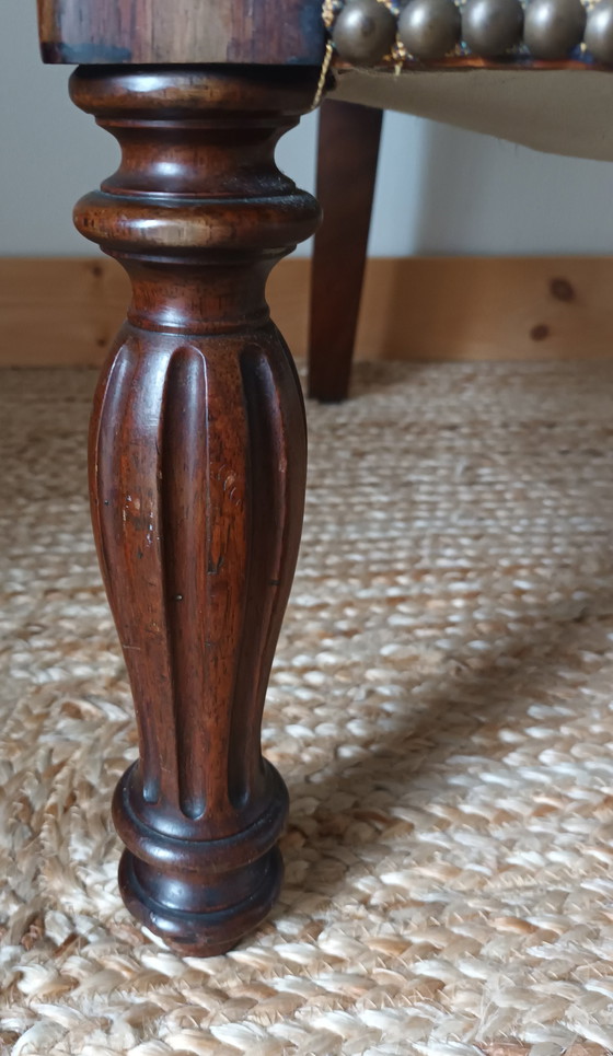 Image 1 of Walnut Armchair Neo-Renaissance Style Xxème