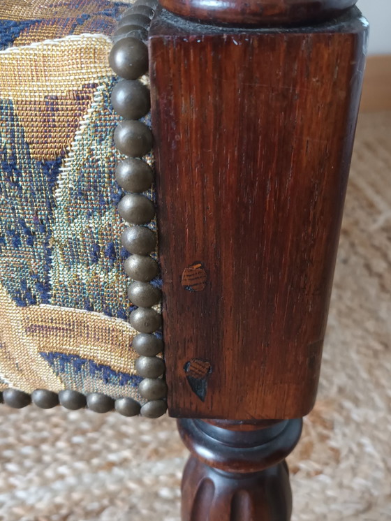 Image 1 of Walnut Armchair Neo-Renaissance Style Xxème