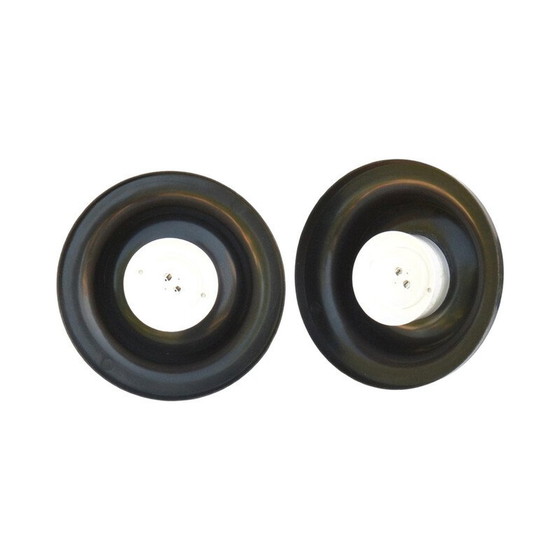 Image 1 of Pair of vintage plastic ceiling lamp for Polam Radom, Poland 1970