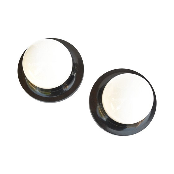 Image 1 of Pair of vintage plastic ceiling lamp for Polam Radom, Poland 1970