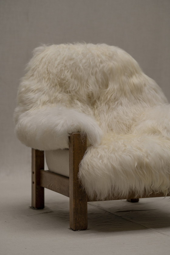 Image 1 of 'Yeti' Easy Chair In Sheep Upholstery