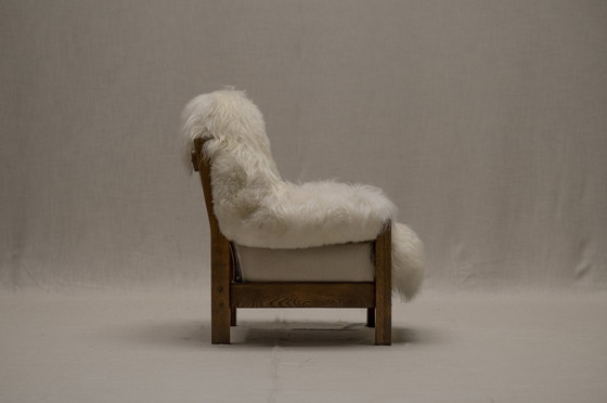 Image 1 of 'Yeti' Easy Chair In Sheep Upholstery