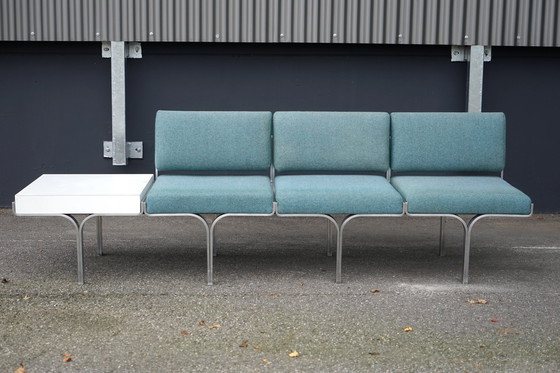 Image 1 of Mid - Century bench made of aluminum by John Behringer for JG Furnic