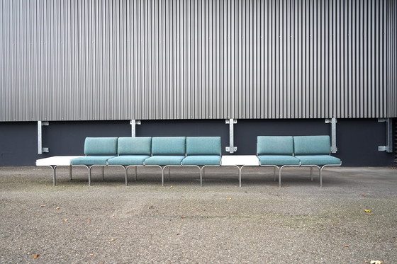 Image 1 of Mid - Century bench made of aluminum by John Behringer for JG Furnic