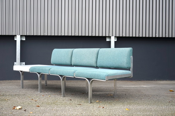 Image 1 of Mid - Century bench made of aluminum by John Behringer for JG Furnic