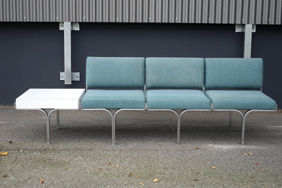 Image 1 of Mid - Century bench made of aluminum by John Behringer for JG Furnic