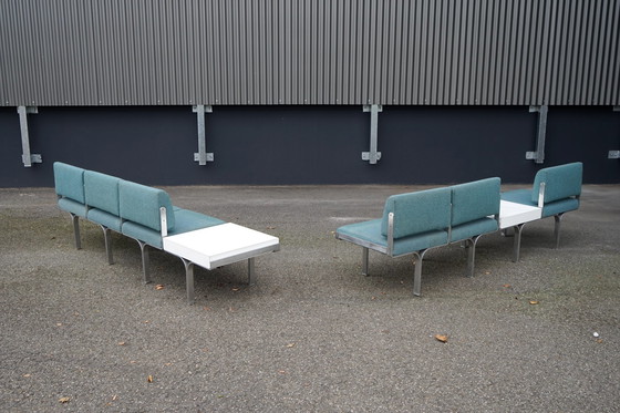 Image 1 of Mid - Century bench made of aluminum by John Behringer for JG Furnic