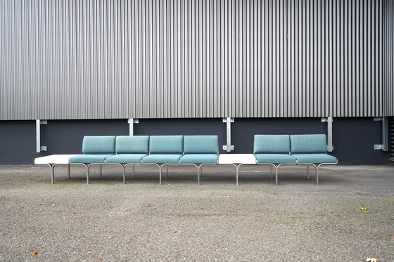 Image 1 of Mid - Century bench made of aluminum by John Behringer for JG Furnic