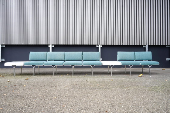 Image 1 of Mid - Century bench made of aluminum by John Behringer for JG Furnic