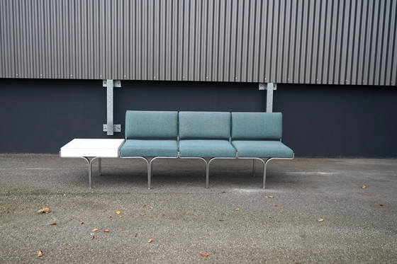 Image 1 of Mid - Century bench made of aluminum by John Behringer for JG Furnic