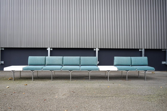 Image 1 of Mid - Century bench made of aluminum by John Behringer for JG Furnic