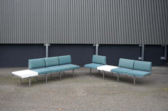 Image 1 of Mid - Century bench made of aluminum by John Behringer for JG Furnic