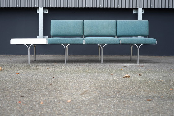 Image 1 of Mid - Century bench made of aluminum by John Behringer for JG Furnic