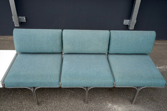 Image 1 of Mid - Century bench made of aluminum by John Behringer for JG Furnic