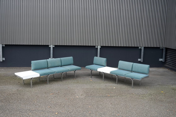 Image 1 of Mid - Century bench made of aluminum by John Behringer for JG Furnic