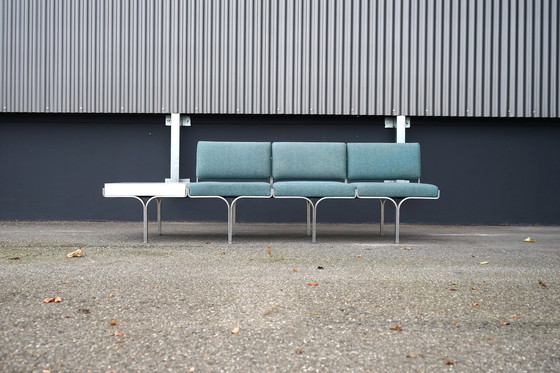 Image 1 of Mid - Century bench made of aluminum by John Behringer for JG Furnic