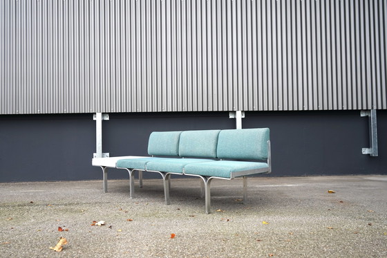 Image 1 of Mid - Century bench made of aluminum by John Behringer for JG Furnic